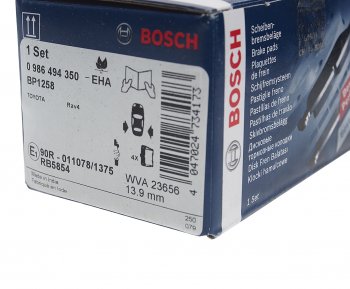 1 449 р. Колодки тормозные задние (4шт.) BOSCH Toyota RAV4 CA20 3 дв. дорестайлинг (2000-2003)  с доставкой в г. Вологда. Увеличить фотографию 3