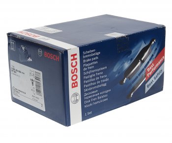 4 299 р. Колодки тормозные передние (4шт.) BOSCH Toyota Highlander XU40 рестайлинг (2010-2013)  с доставкой в г. Вологда. Увеличить фотографию 2
