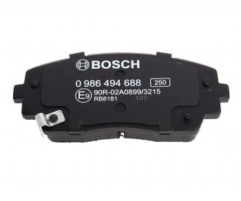 3 279 р. Колодки тормозные передние (4шт.) BOSCH KIA Picanto 2 TA хэтчбэк 5 дв. дорестайлинг (2011-2015)  с доставкой в г. Вологда. Увеличить фотографию 4