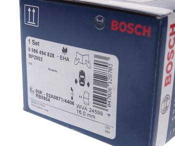 2 759 р. Колодки тормозные задние (4шт.) BOSCH KIA Sorento UM/Prime рестайлинг (2018-2020)  с доставкой в г. Вологда. Увеличить фотографию 3