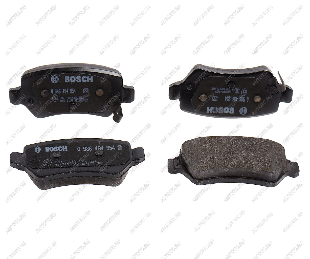 3 169 р. Колодки тормозные задние (4шт.) BOSCH KIA Ceed 2 JD дорестайлинг, хэтчбэк (2012-2015)  с доставкой в г. Вологда