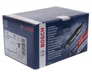 2 469 р. Колодки тормозные передние (4шт.) BOSCH Nissan Almera Classic седан B10 (2006-2013)  с доставкой в г. Вологда. Увеличить фотографию 2