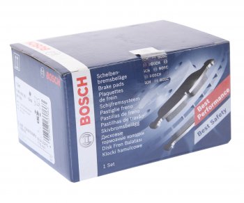 2 799 р. Колодки тормозные передние (4шт.) BOSCH BMW 1 серия E81 хэтчбэк 3 дв. рестайлинг (2007-2012)  с доставкой в г. Вологда. Увеличить фотографию 3