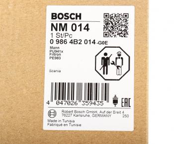 899 р. Фильтр топливный SCANIA 164 дв.DC16.01020305 BOSCH BOSCH 09864b2014  с доставкой в г. Вологда. Увеличить фотографию 5