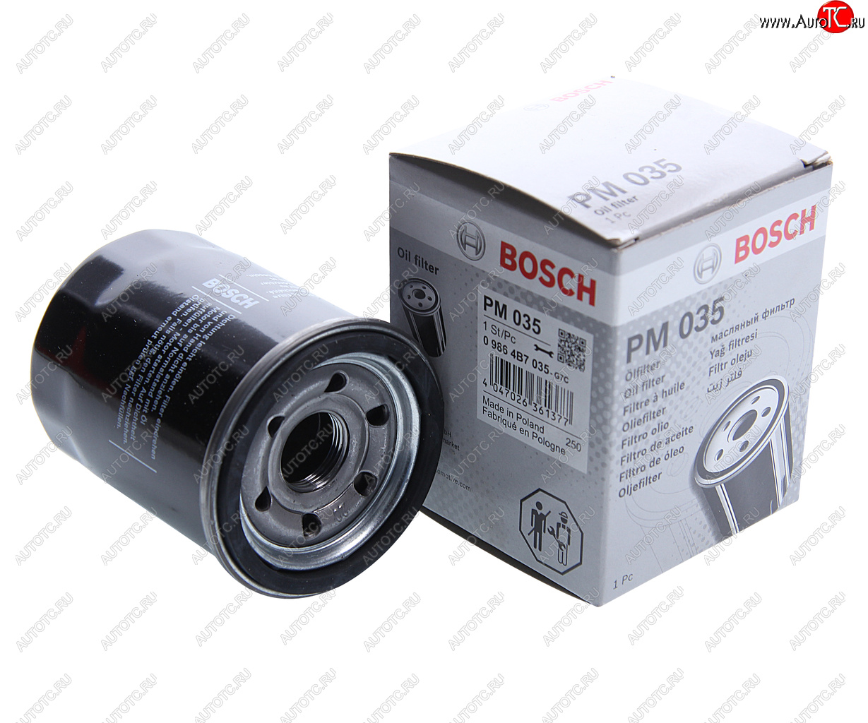 379 р. Фильтр масляный HONDA Accord (03-),CR-V (02-) (2.02.4) BOSCH BOSCH 09864b7035  с доставкой в г. Вологда
