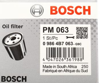 419 р. Фильтр масляный MITSUBISHI Lancer 10 (09-) (1.8) BOSCH BOSCH 09864b7063 BOSCH 09864b7063  с доставкой в г. Вологда. Увеличить фотографию 4