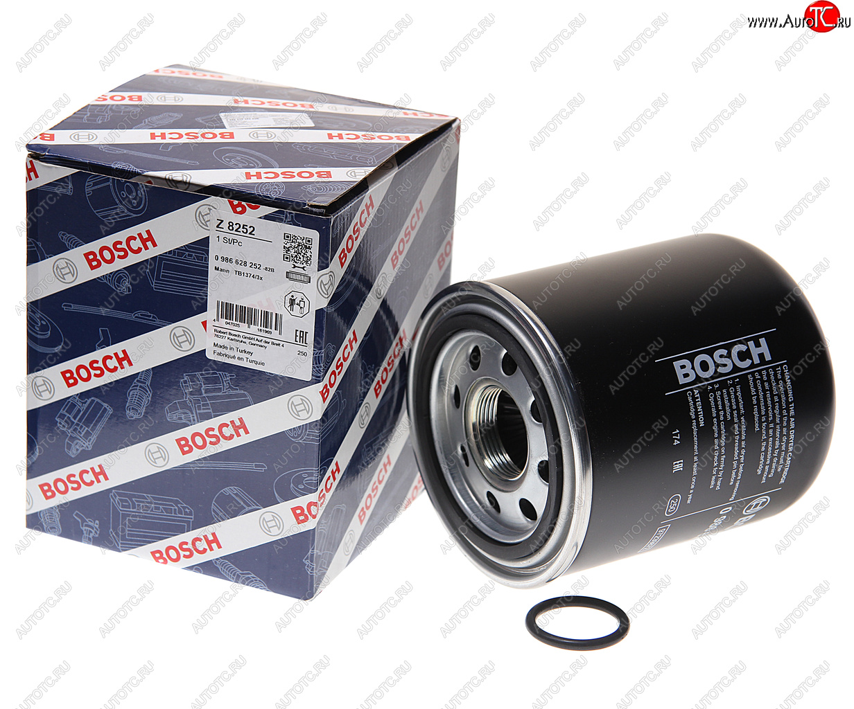 3 169 р. Фильтр осушителя SCANIA 4 series,P,G,R,T RENAULT Midlum (M41мм,G1 14) BOSCH BOSCH 0986628252  с доставкой в г. Вологда