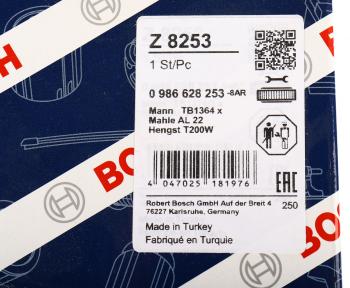 2 589 р. Фильтр-патрон DAF CF75,85,95 (M41х1.5мм h=134мм) осушителя воздуха BOSCH BOSCH 0986628253  с доставкой в г. Вологда. Увеличить фотографию 4