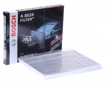1 679 р. Фильтр воздушный салона NISSAN Qashqai (J10E),X-Trail (T31) угольный BOSCH BOSCH 0986628524  с доставкой в г. Вологда. Увеличить фотографию 2