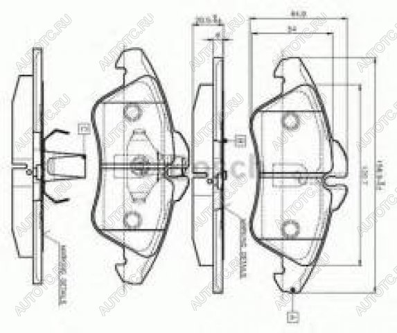 2 799 р. Колодки тормозные передние (4шт.) BOSCH Volkswagen LT 2D (1996-2006)  с доставкой в г. Вологда