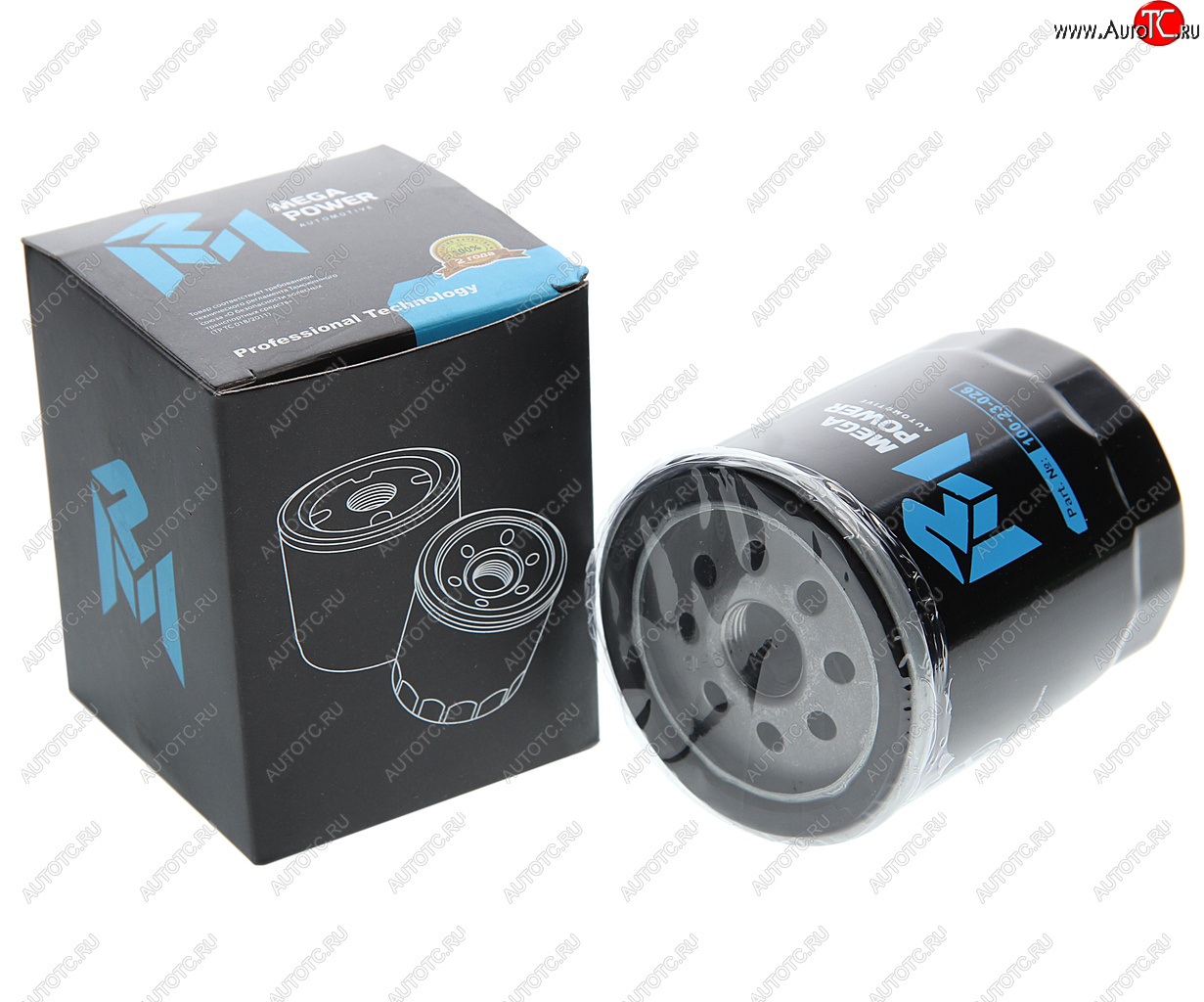 147 р. Фильтр масляный MAZDA 3,5,6 (07-) (1.82.0) MEGAPOWER MEGAPOWER 100-23-026  с доставкой в г. Вологда