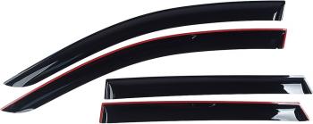 3 499 р. Комплект дефлекторов окон COMFORT CITROEN Jumper 250 (2006-2014) (черные)  с доставкой в г. Вологда. Увеличить фотографию 2
