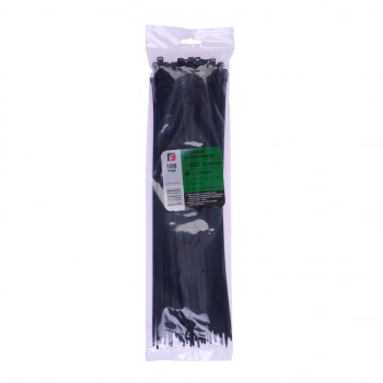 Хомут-стяжка 350х5.0 пластик черный (100шт.) FORTISFLEX FORTISFLEX 1005350-1