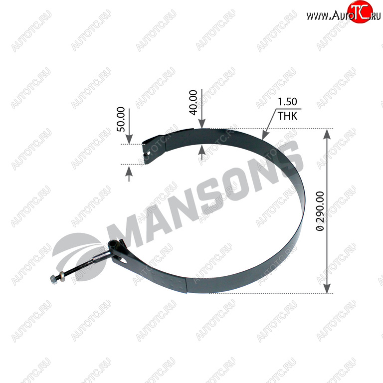 669 р. Хомут SCANIA баллона воздушного MANSONS MANSONS 100.669  с доставкой в г. Вологда