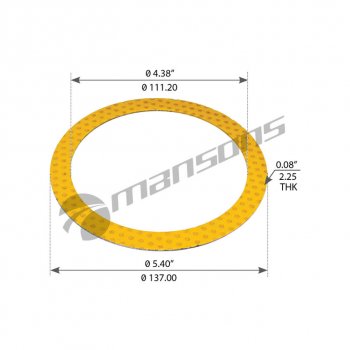 Шайба SCANIA P,R series упорная MANSONS MANSONS 100.722.2