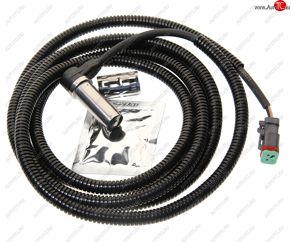 2 499 р. Датчик АБС КАМАЗ RENAULT колеса правого прямой (L=2400мм) TE PARTS TE PARTS 10300071 TE PARTS 10300071  с доставкой в г. Вологда