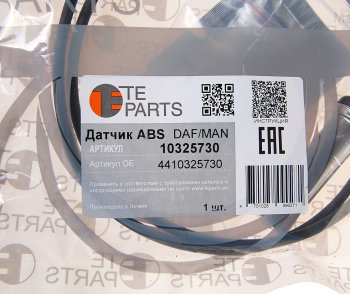 2 899 р. Датчик АБС КАМАЗ DAF MAN колеса прямой (L=1010мм) TE PARTS TE PARTS 10325730  с доставкой в г. Вологда. Увеличить фотографию 2