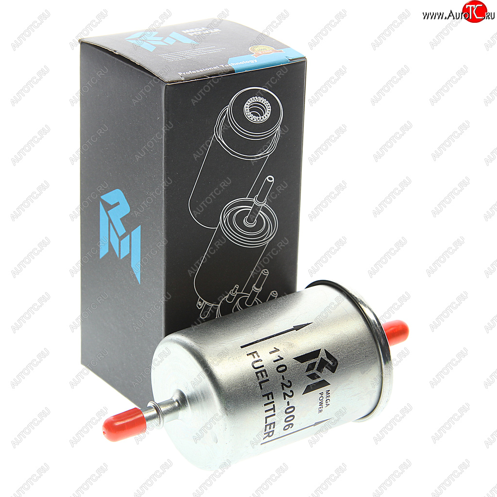 198 р. Фильтр топливный RENAULT Logan,Kangoo,Symbol,Megane NISSAN Qashqai (06-13) (1.5 DCI) MEGAPOWER MEGAPOWER 110-22-006  с доставкой в г. Вологда