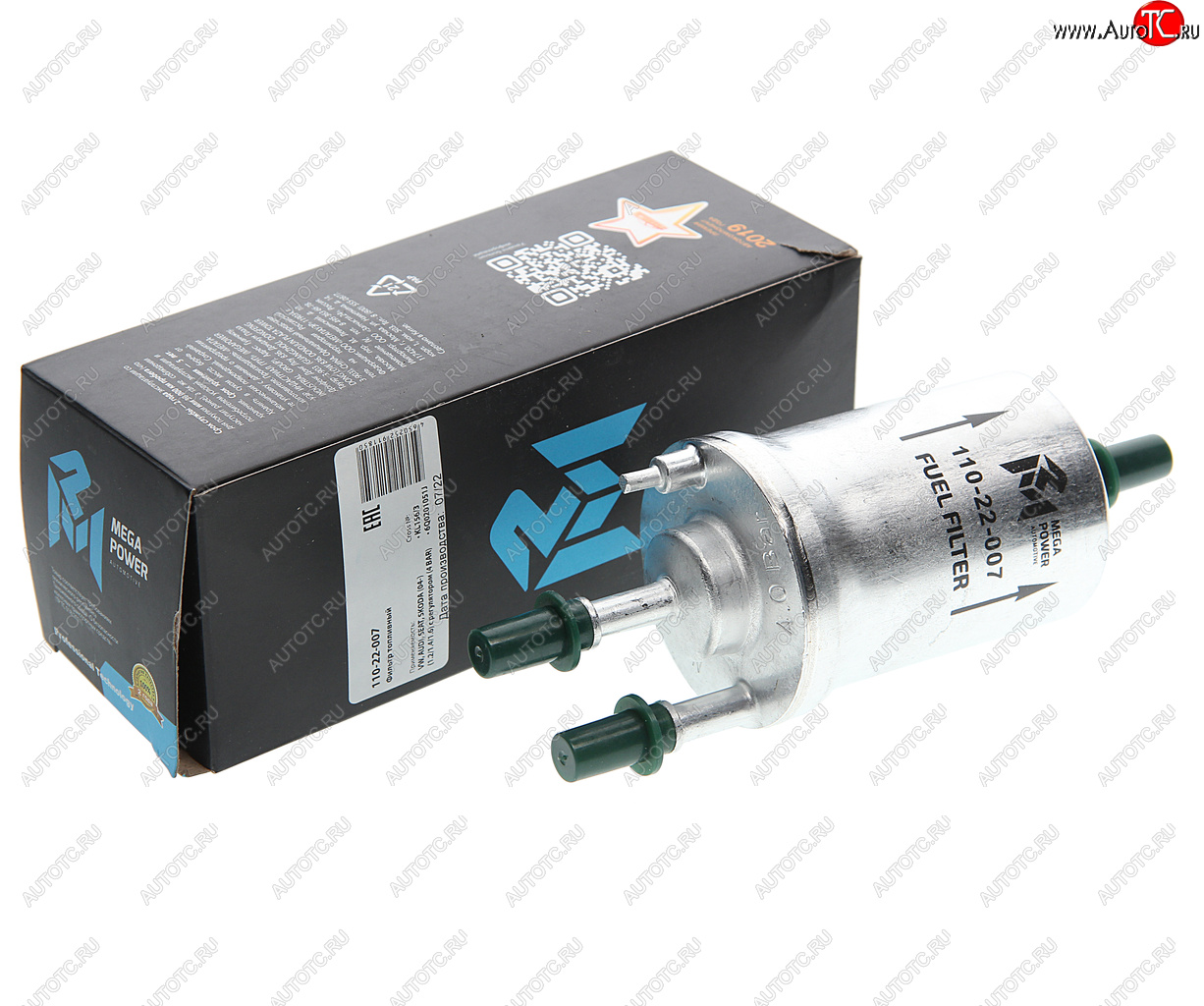 829 р. Фильтр топливный VW AUDI SEAT SKODA (04-) (1.21.41.6) с регулятором (4 BAR) MEGAPOWER MEGAPOWER 110-22-007  с доставкой в г. Вологда
