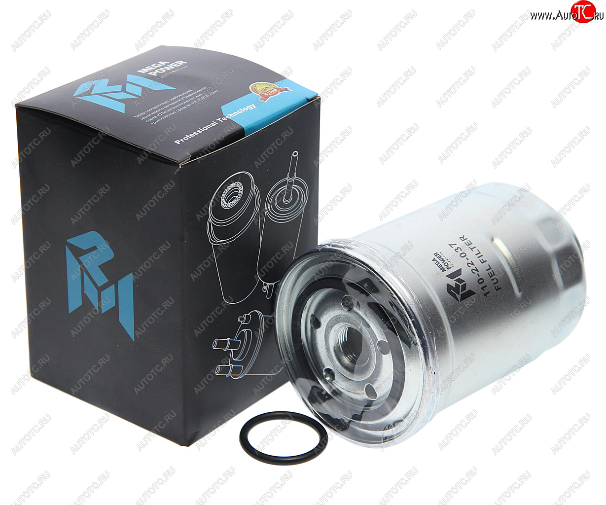 329 р. Фильтр топливный TOYOTA Land Cruiser 80,90,120 (80-07-),Hiace (84-06-) (DTDI) MEGAPOWER MEGAPOWER 110-22-037  с доставкой в г. Вологда