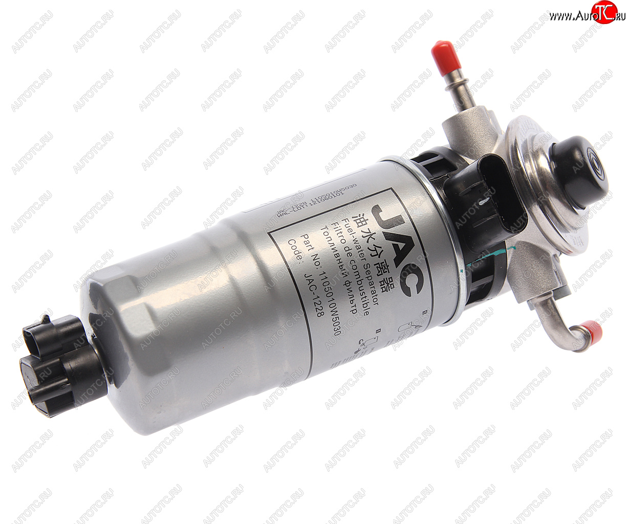 5 449 р. Фильтр топливный JAC N35,N25 SOLLERS Argo 2.0 грубой очистки в сборе OE JAC 1105010w5030  с доставкой в г. Вологда