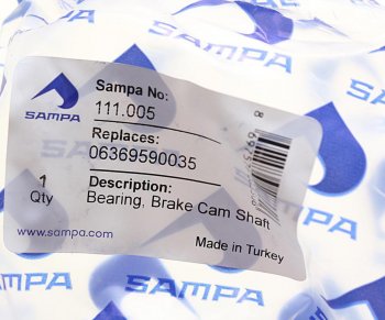699 р. Втулка MAN F90,F2000,TGA вала тормозного (42x62x20-25мм) SAMPA SAMPA 111.005  с доставкой в г. Вологда. Увеличить фотографию 3