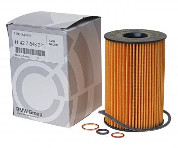 Фильтр масляный BMW 5 (F10,F18),6 (F06,F12,F13),X5 (E70,F15,F85),X6 (E71,F16) OE BMW 11427848321 BMW 11427848321
