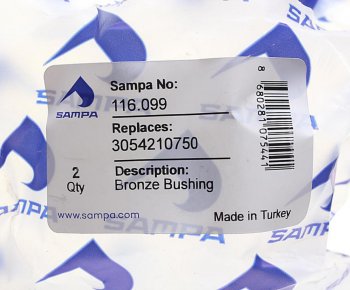 499 р. Втулка MERCEDES вала тормозного (42x48x49) SAMPA SAMPA 116.099  с доставкой в г. Вологда. Увеличить фотографию 3