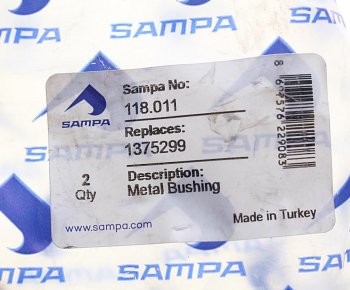369 р. Втулка SCANIA 4,P,R,T series стабилизатора кабины SAMPA SAMPA 118.011  с доставкой в г. Вологда. Увеличить фотографию 3