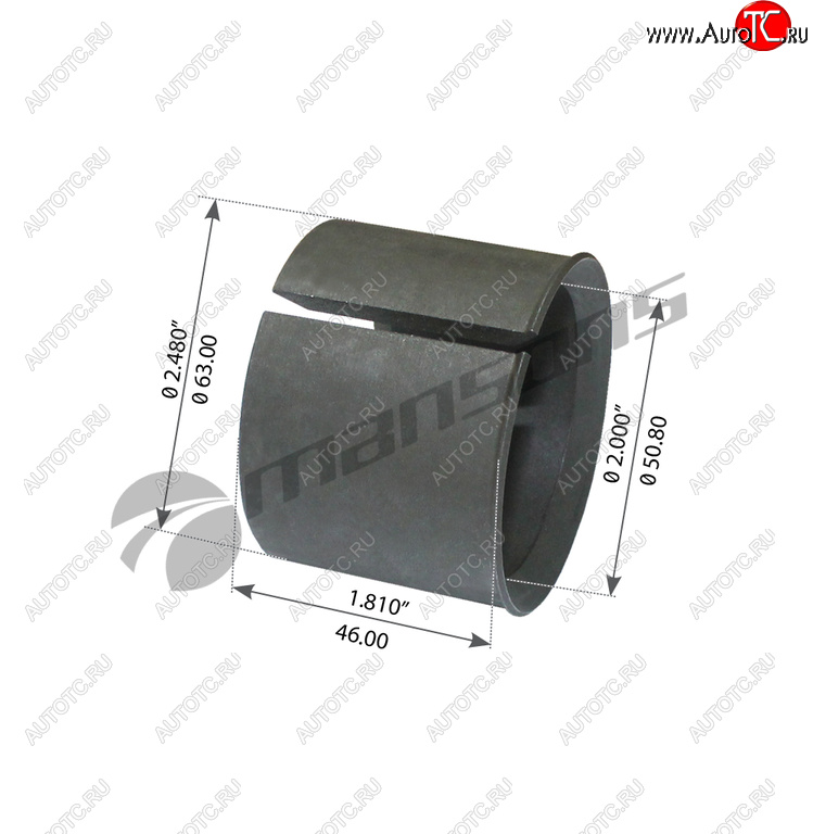 569 р. Втулка ROCKINGER петли дышла разрезная (50x60мм) MANSONS MANSONS 120.182  с доставкой в г. Вологда