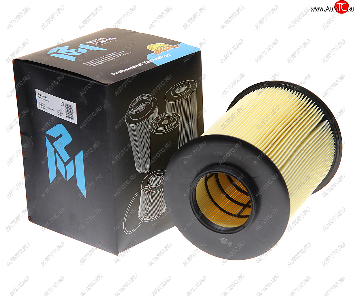 799 р. Фильтр воздушный FORD Focus 2,3,Kuga (08-) VOLVO S40 (07-) (круглый) MEGAPOWER MEGAPOWER 130-13-003  с доставкой в г. Вологда