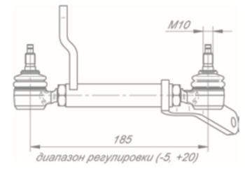 4 899 р. Тяга КАМАЗ-5490 привода КПП задняя в сборе ROSTAR ROSTAR 14401-1703650  с доставкой в г. Вологда. Увеличить фотографию 2