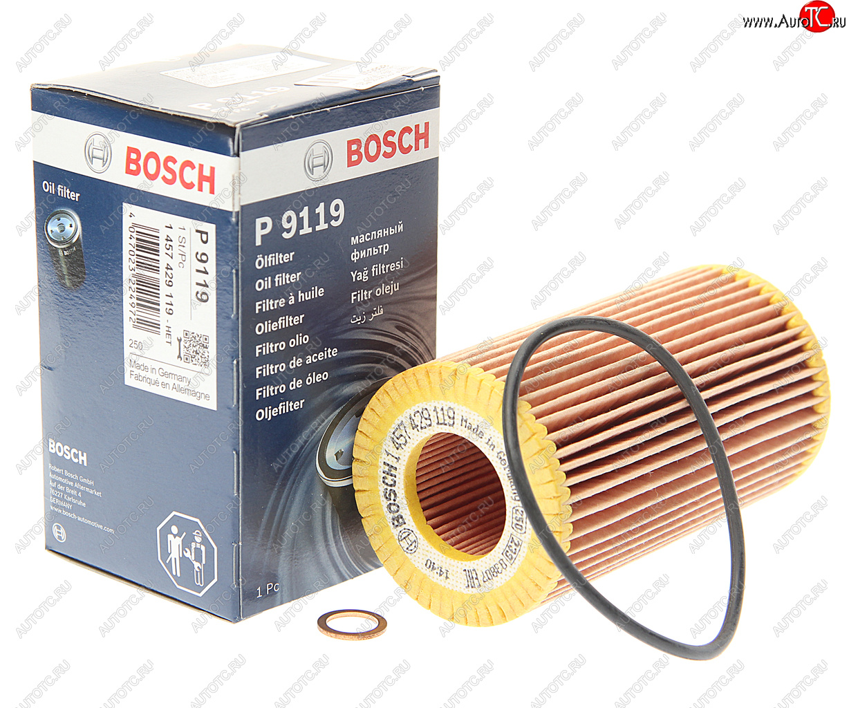 639 р. Фильтр масляный BMW 1 (E87),3 (E46,E90,E91),7 (E65) BOSCH BOSCH 1457429119 BOSCH 1457429119  с доставкой в г. Вологда