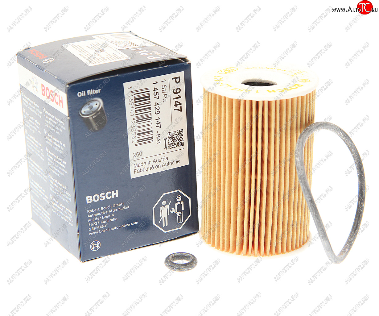 499 р. Фильтр масляный MERCEDES A (W168),Vaneo (W414) BOSCH BOSCH 1457429147  с доставкой в г. Вологда