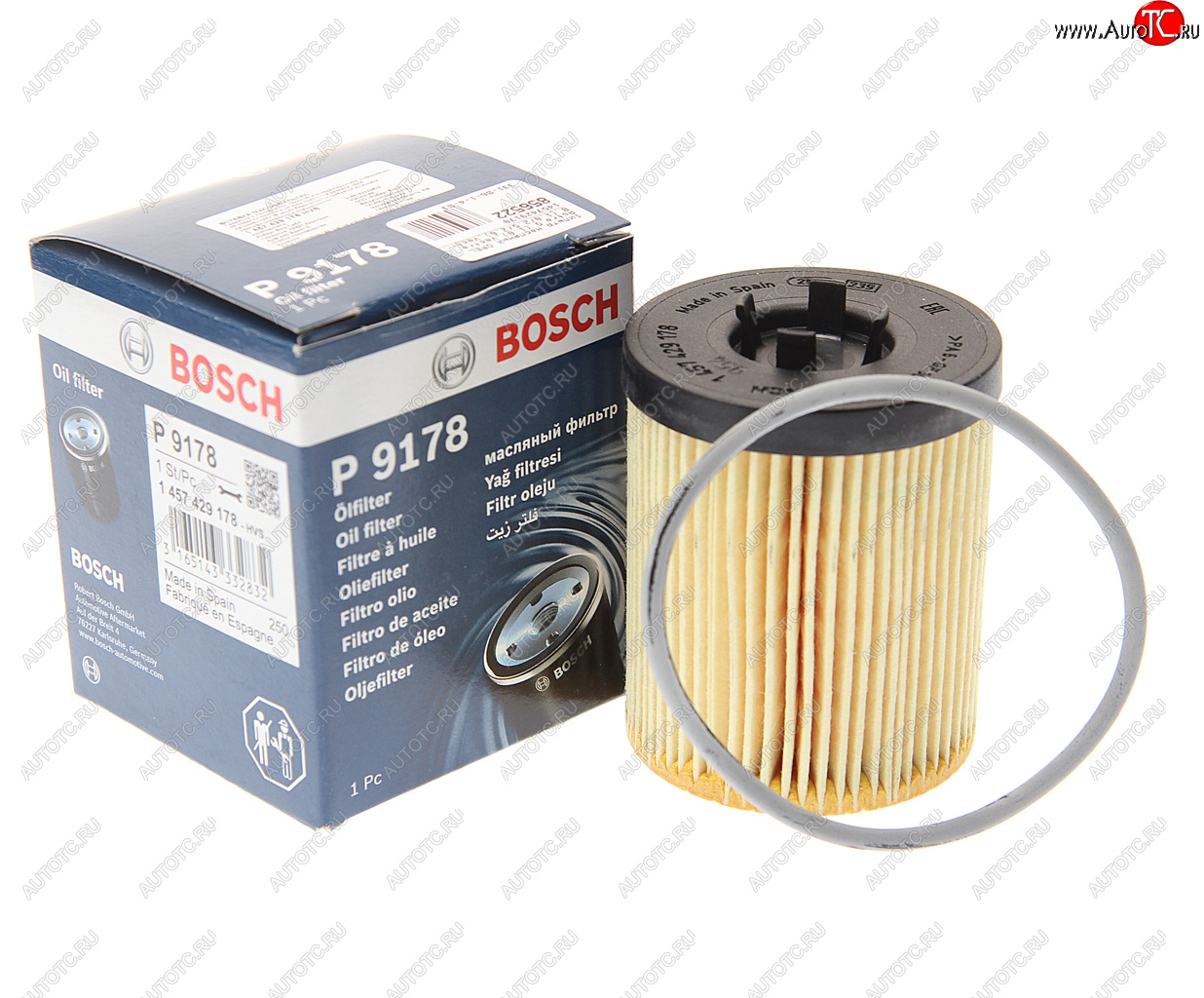 619 р. Фильтр масляный OPEL Astra G (1.8),Vectra B (1.8/2.5/2.6),Vectra C (3.2) BOSCH BOSCH 1457429178 BOSCH 1457429178  с доставкой в г. Вологда