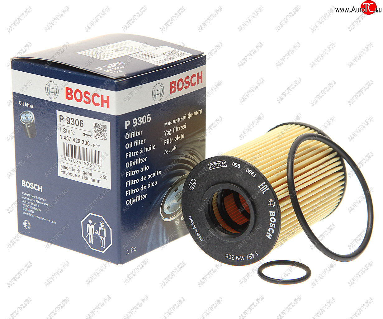 569 р. Фильтр масляный MERCEDES A (W169),B (W245) BOSCH BOSCH 1457429306  с доставкой в г. Вологда