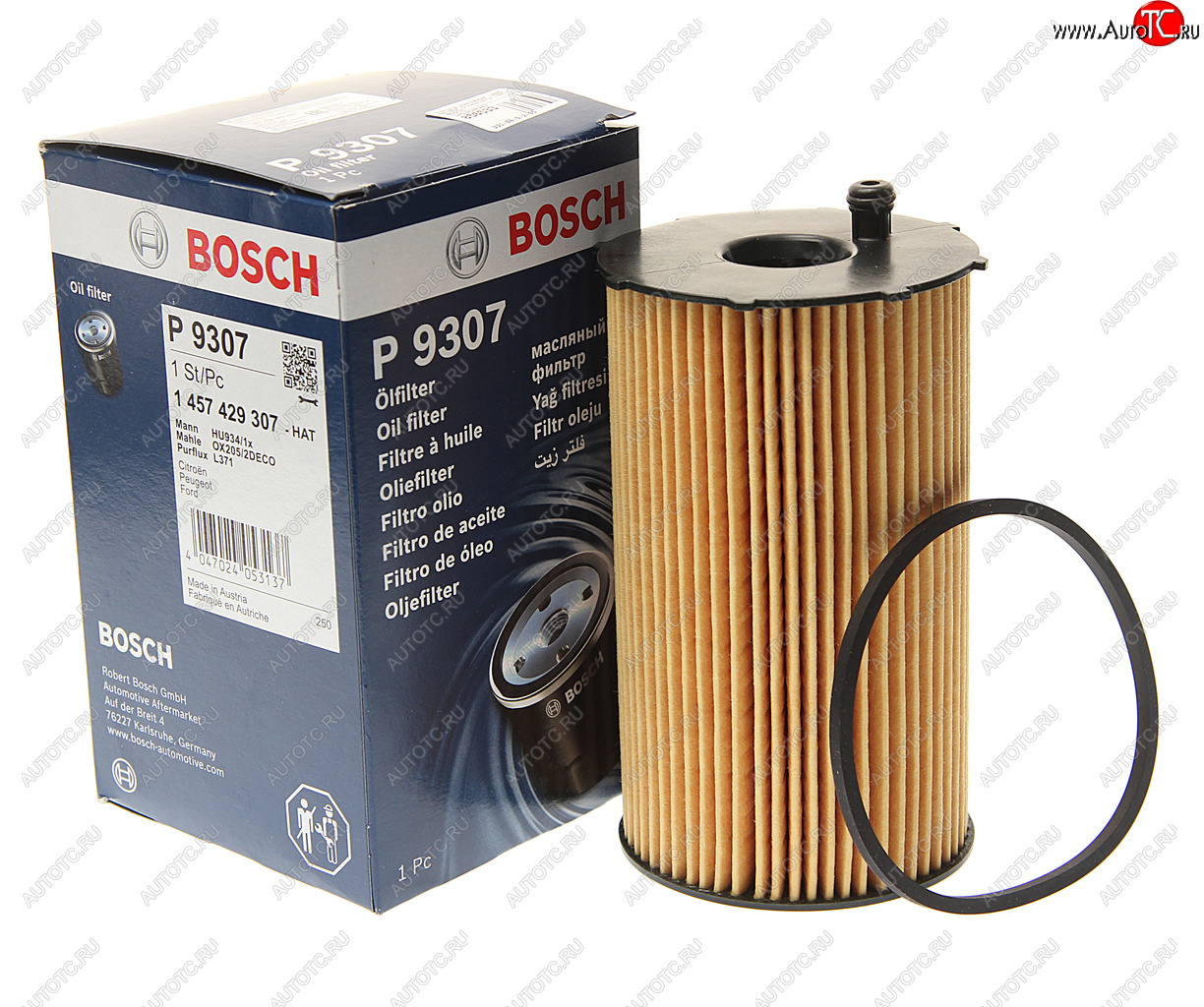 999 р. Фильтр масляный LAND ROVER Discovery (04-) BOSCH BOSCH 1457429307 BOSCH 1457429307  с доставкой в г. Вологда