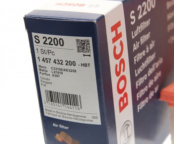 759 р. Фильтр воздушный PEUGEOT 406 (00-04) CITROEN C5 (01-04) BOSCH BOSCH 1457432200  с доставкой в г. Вологда. Увеличить фотографию 2