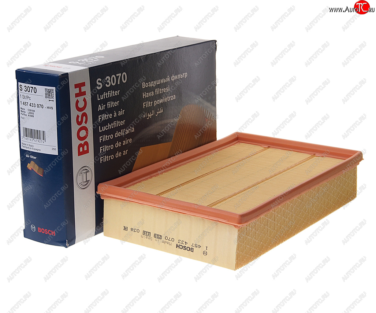 819 р. Фильтр воздушный FORD Transit (00-/06-/14-) BOSCH BOSCH 1457433070 BOSCH 1457433070  с доставкой в г. Вологда