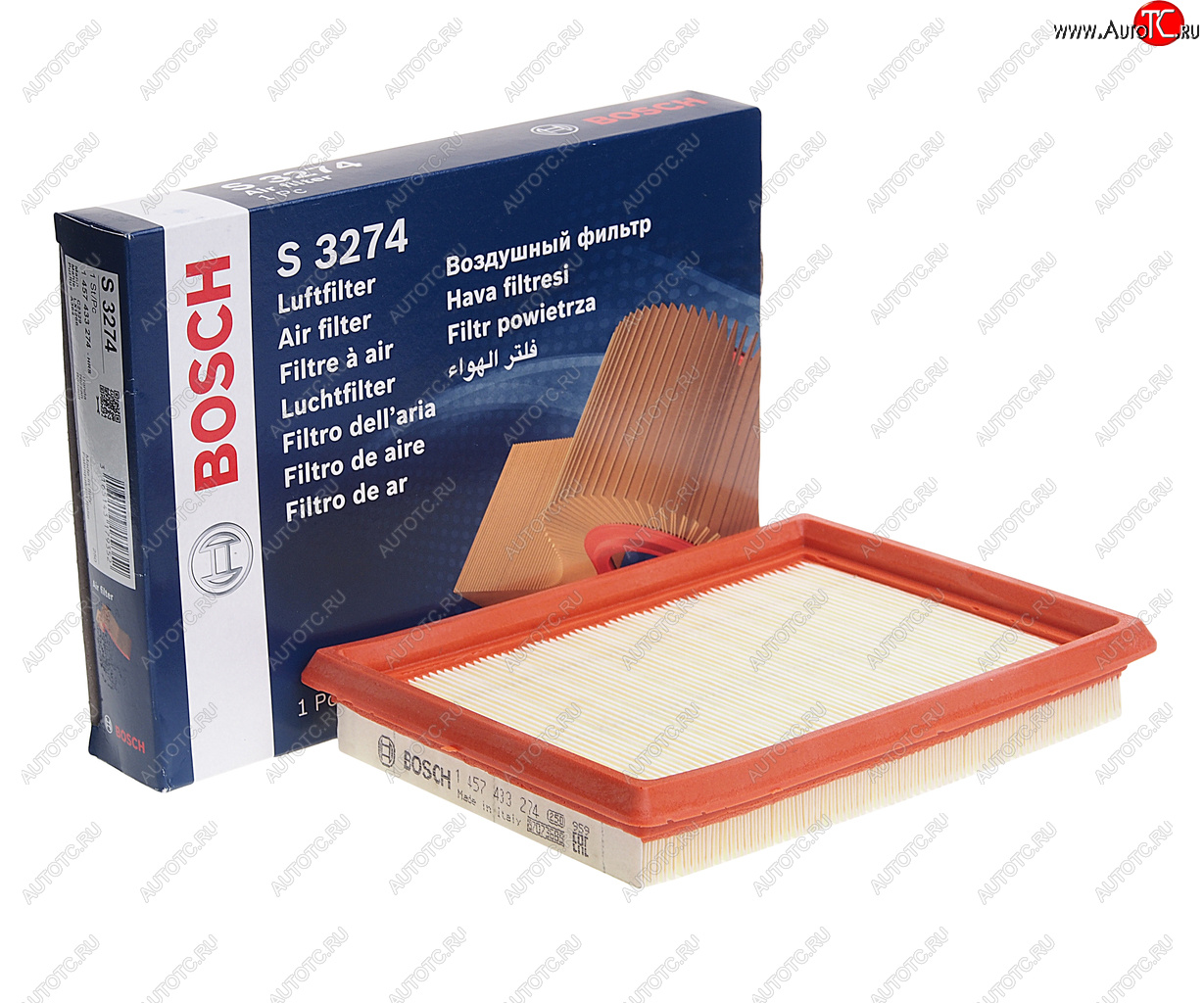 599 р. Фильтр воздушный NISSAN Juke (1.6),X-Trail (T31) (2.5) BOSCH BOSCH 1457433274 BOSCH 1457433274  с доставкой в г. Вологда