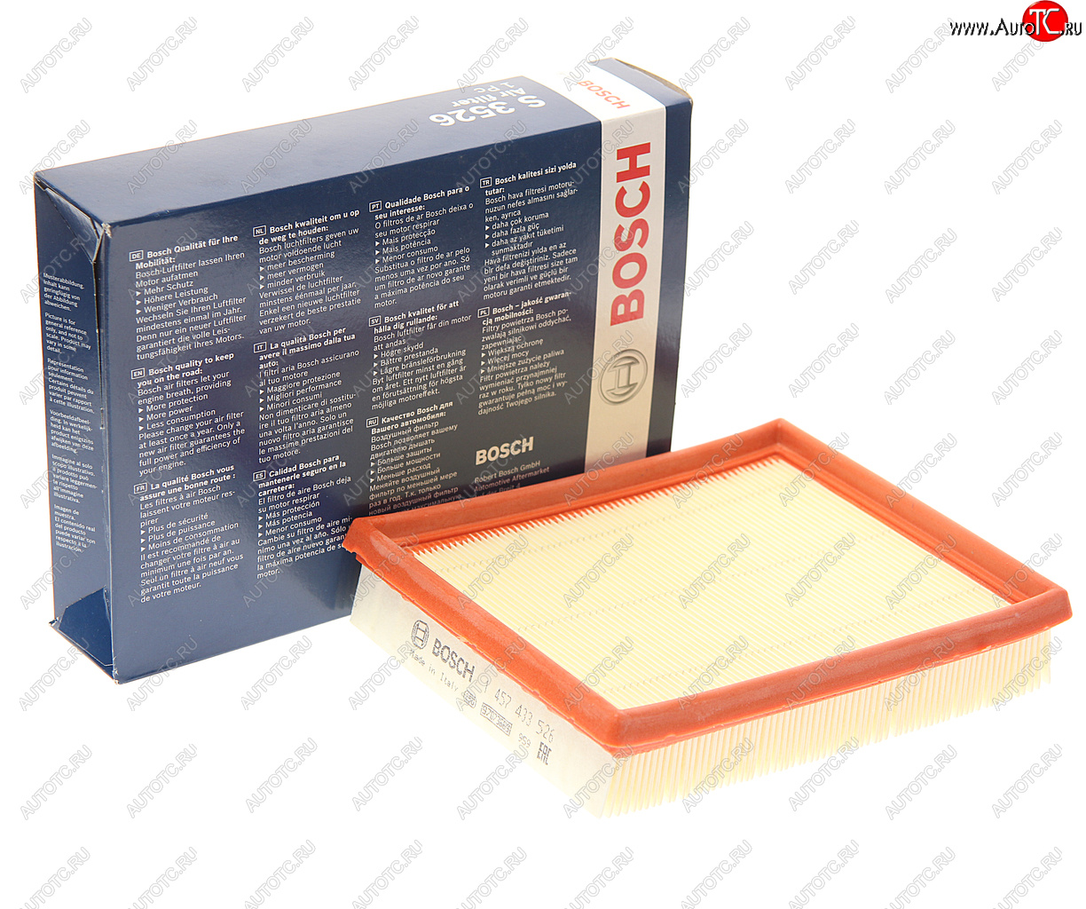 499 р. Фильтр воздушный PEUGEOT 206 (00-) BOSCH BOSCH 1457433526  с доставкой в г. Вологда