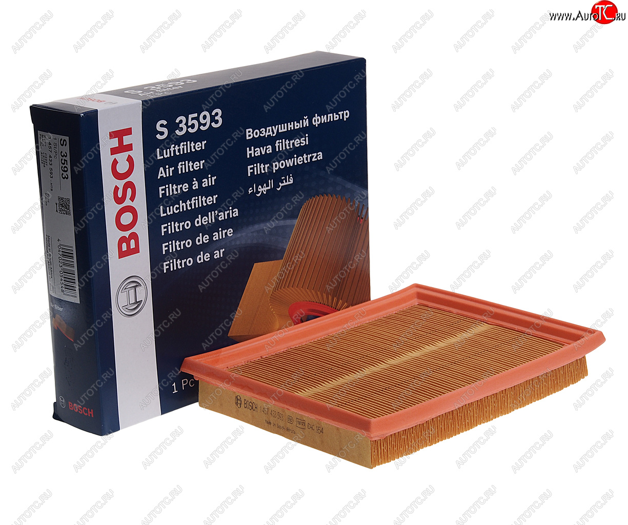 799 р. Фильтр воздушный FORD Fiesta 5 (01-),Fusion (02-) MAZDA 2 (03-) BOSCH BOSCH 1457433593  с доставкой в г. Вологда