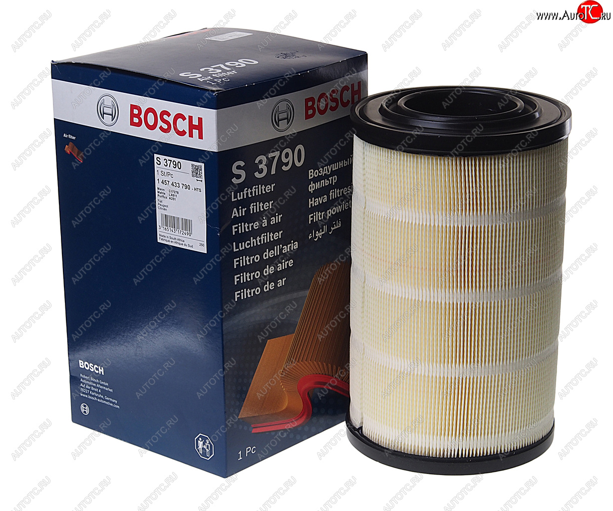 1 689 р. Фильтр воздушный FIAT Ducato (2.3 JTD) (02-) г.Елабуга (07-) BOSCH BOSCH 1457433790  с доставкой в г. Вологда