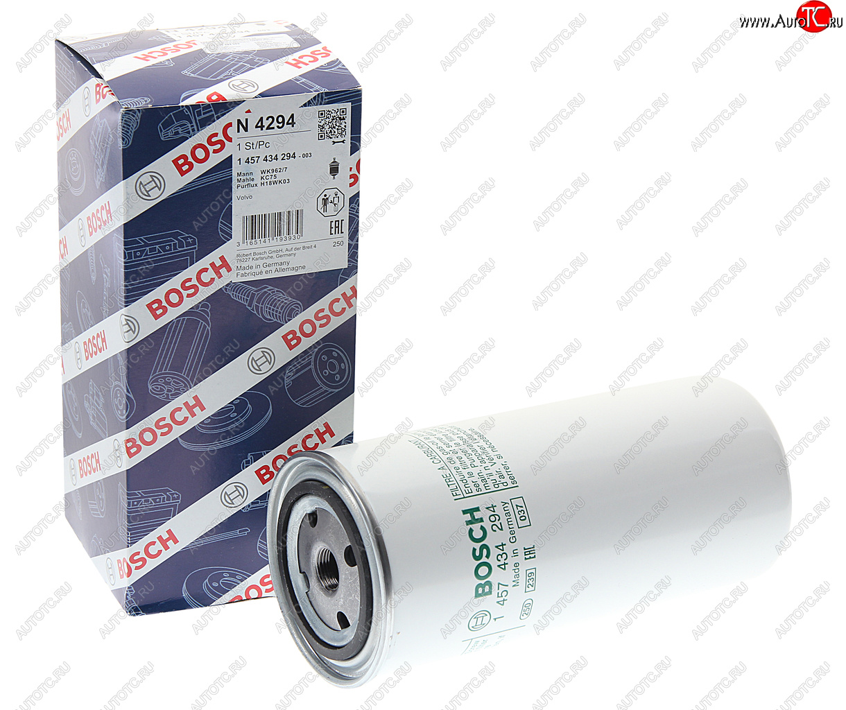 1 039 р. Фильтр топливный VOLVO FH,FL,FM12,B10,B12,FM7 BOSCH BOSCH 1457434294  с доставкой в г. Вологда