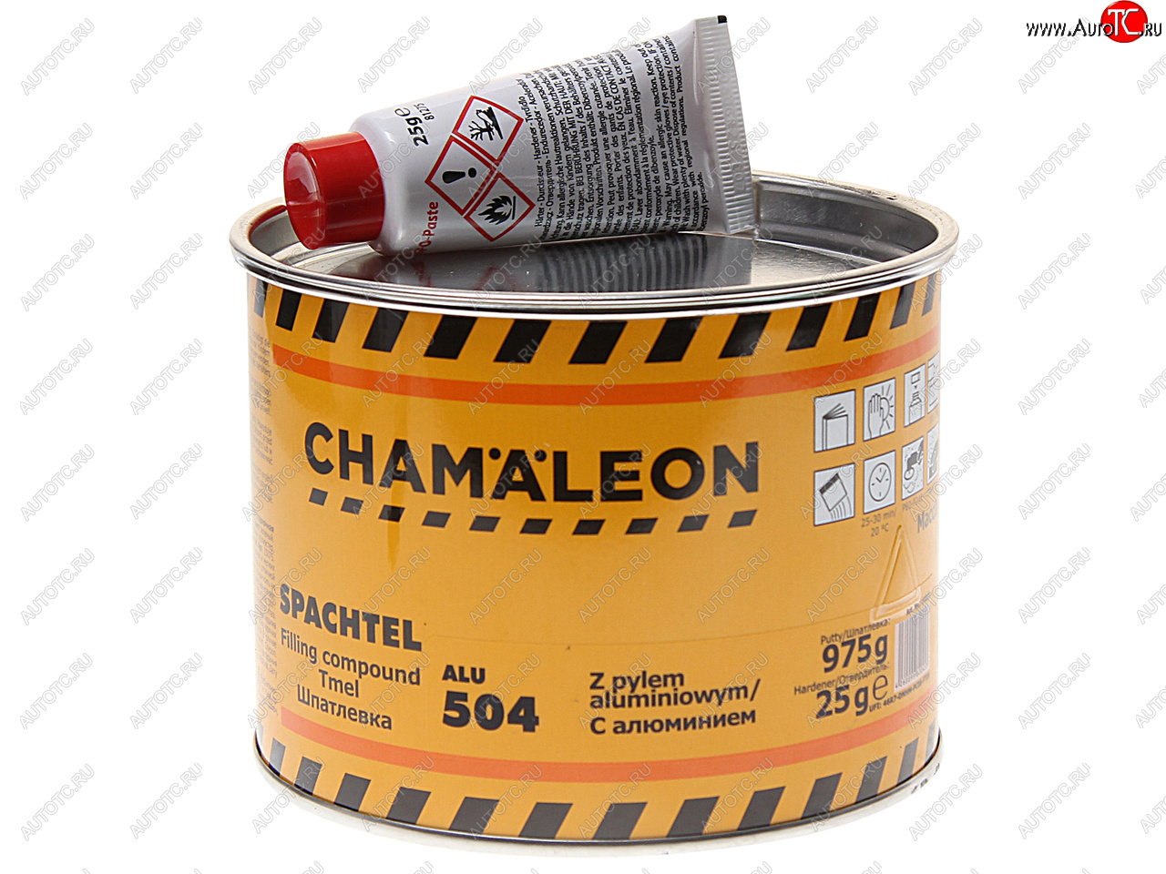 1 189 р. Шпатлевка с алюминиевым наполнителем 1кг CHAMAELEON CHAMAELEON 15045  с доставкой в г. Вологда