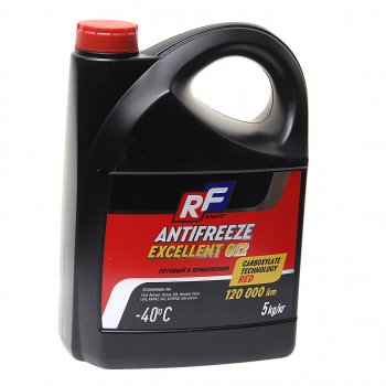 Антифриз красный -40C 5кг G12 RUSEF RUSEFF 17359n