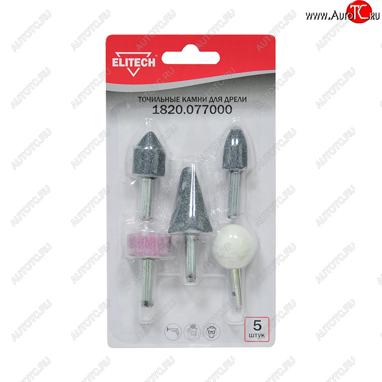 216 р. Шарошка абразивная набор 5шт. ELITECH ELITECH 1820.077000  с доставкой в г. Вологда