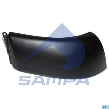Бампер VOLVO FH 2V правая часть (металл) SAMPA SAMPA 18300263