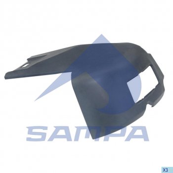 Бампер SCANIA 114,124,144,R series левая часть SAMPA SAMPA 18400011