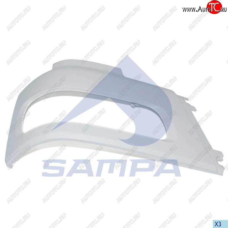 1 849 р. Бампер DAF CF85 передний правая часть SAMPA SAMPA 18500102  с доставкой в г. Вологда